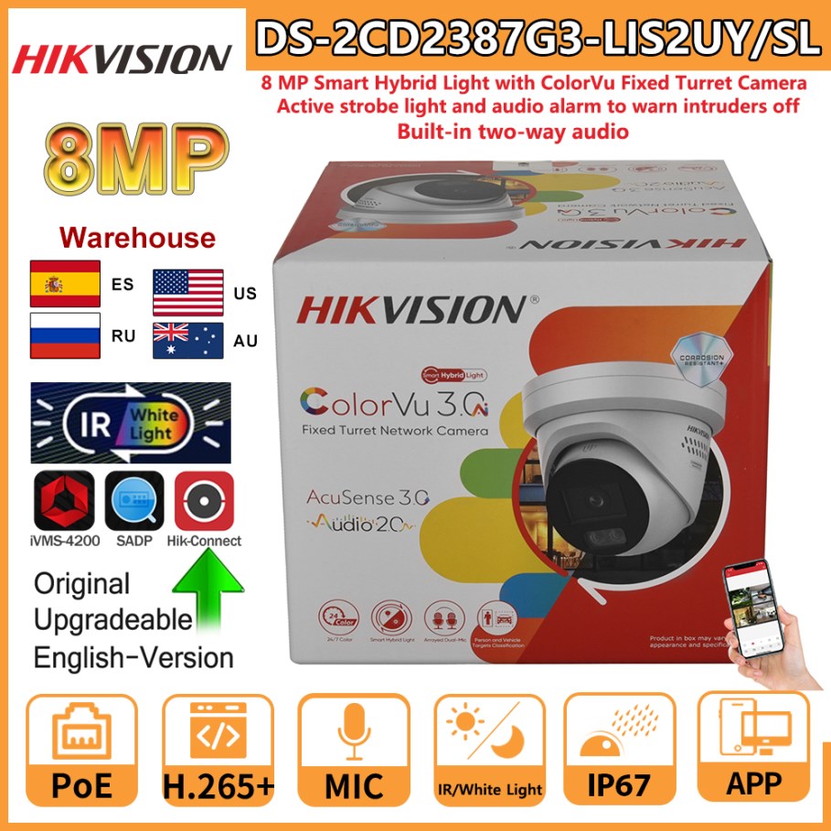 Home Security Hikvision - Telecamera IP Hikvision da 8 MP