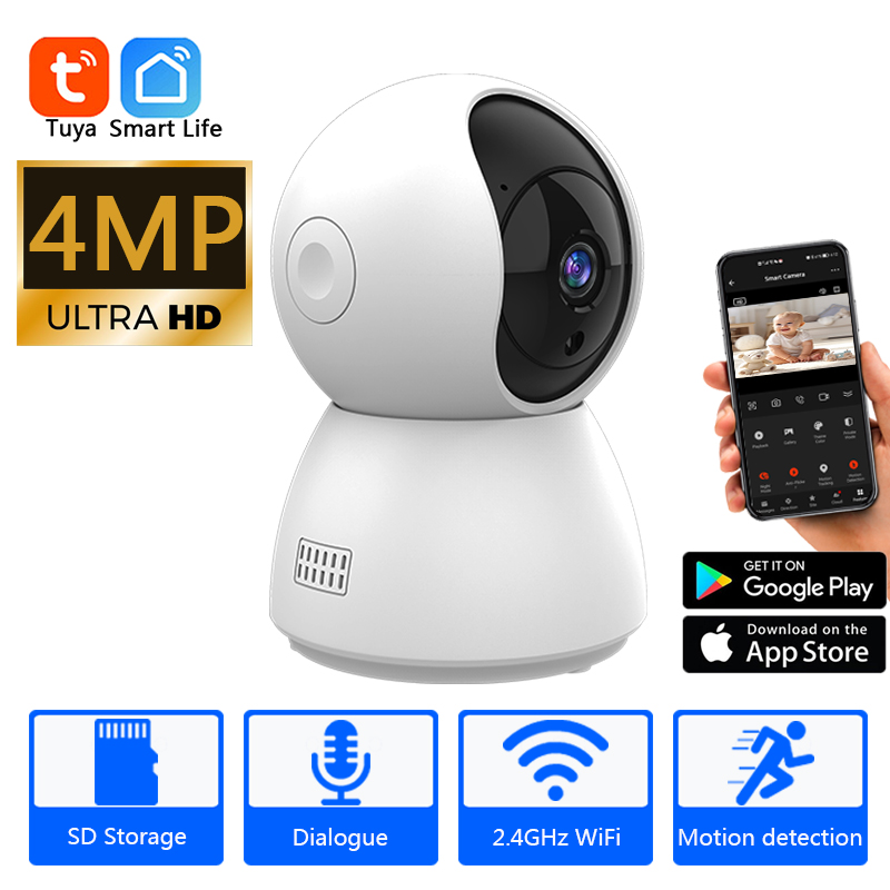 Home Security Camera Xiaomi - HD 4MP Tuya Smart Mini WiFi