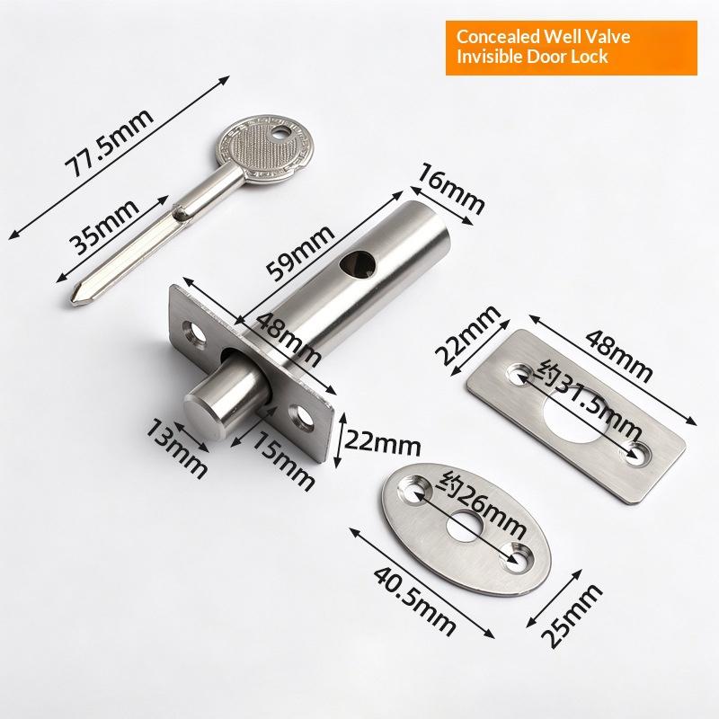Home Security Essential - Serratura Nascosta Antifurto in Acciaio Inox