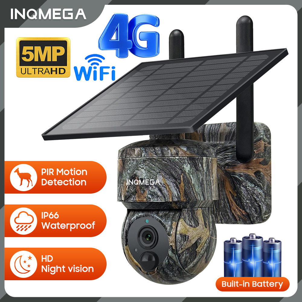 Camera Solar Wireless - INQMEGA 5MP 4G / WIFI Telecamera