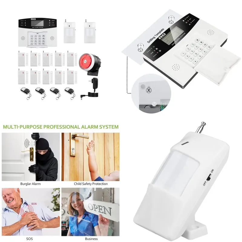 Home Security Alarm System - Kit Antifurto per Casa con Chiamata