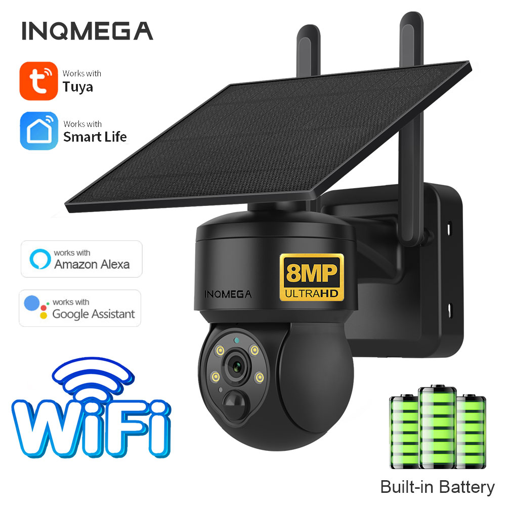 Camera Solar Wireless - INQMEGA 8MP TUYA Telecamera solare Rilevazione