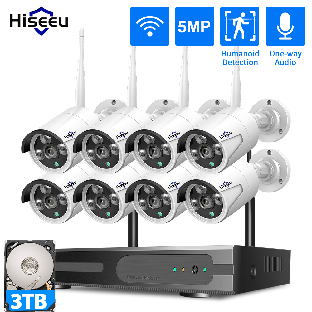 Home Security Camera System - Sistema di Sicurezza CCTV WiFi Hiseeu