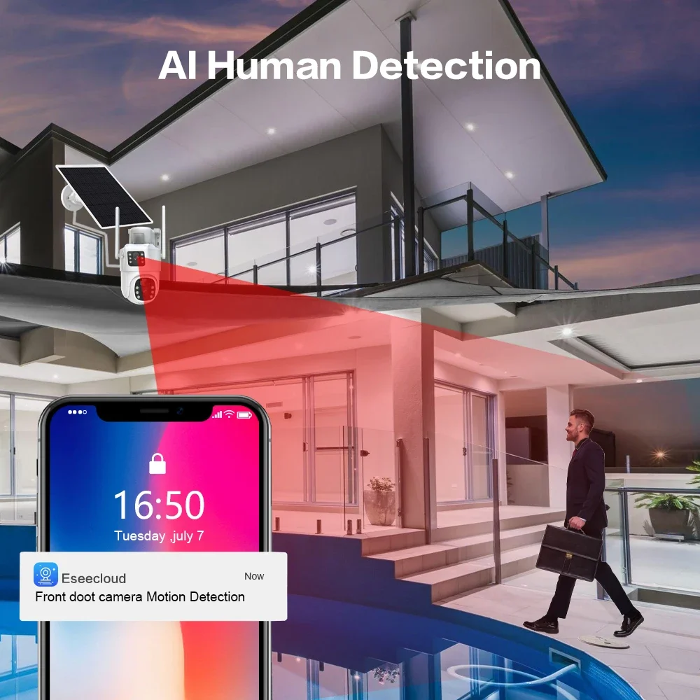 4K 8MP Dual Lens Wifi Solar CC - Camera Solar Wireless recensione e prezzo