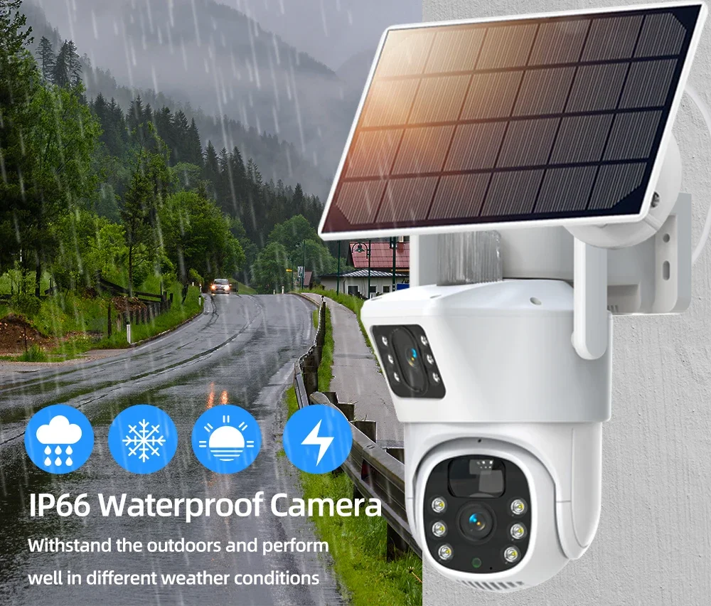 4K 8MP Dual Lens Wifi Solar CC - Camera Solar Wireless recensione e prezzo
