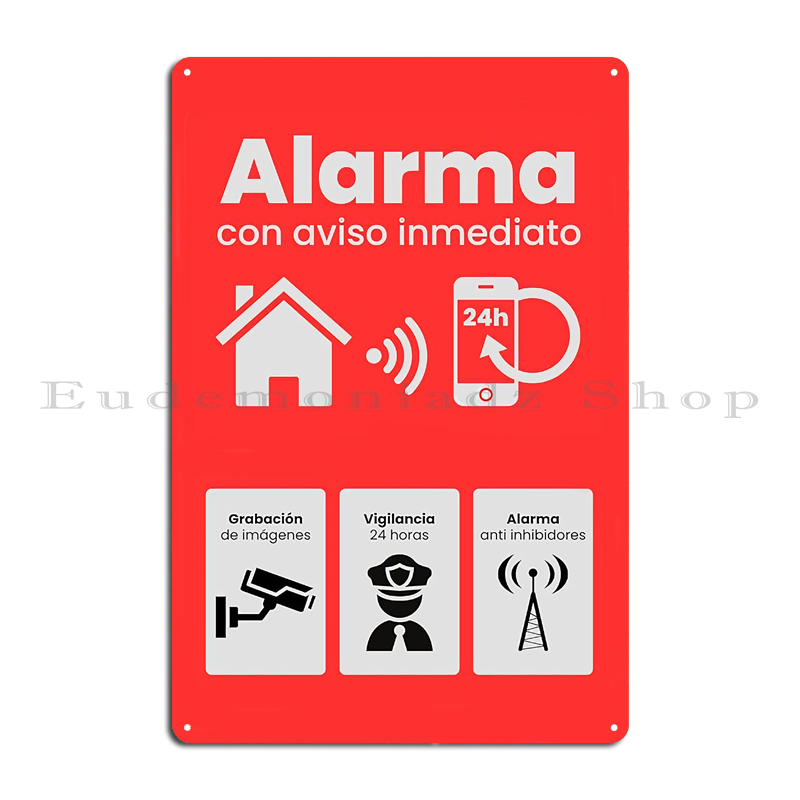 Targa in Metallo Vintage con S - Home Security Alarm System recensione e prezzo
