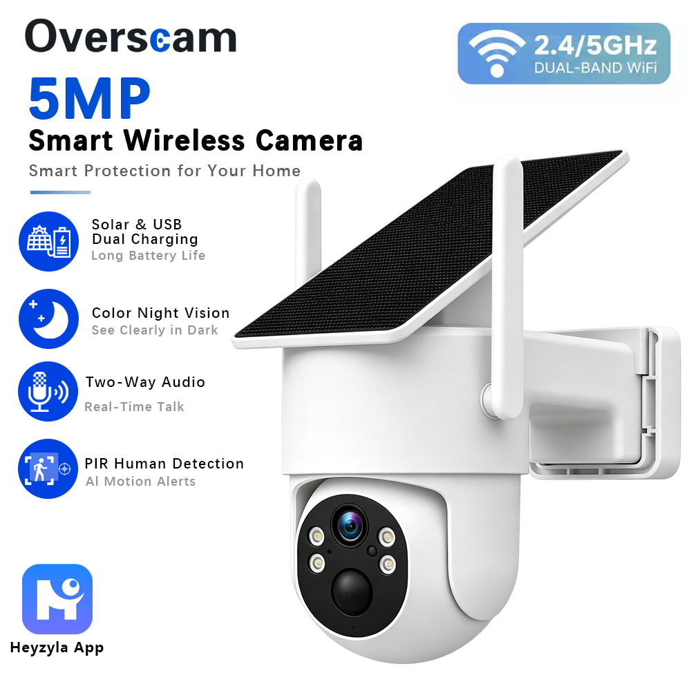 Telecamera PTZ da 5MP ad energ - Home Security Wireless Cameras recensione e prezzo