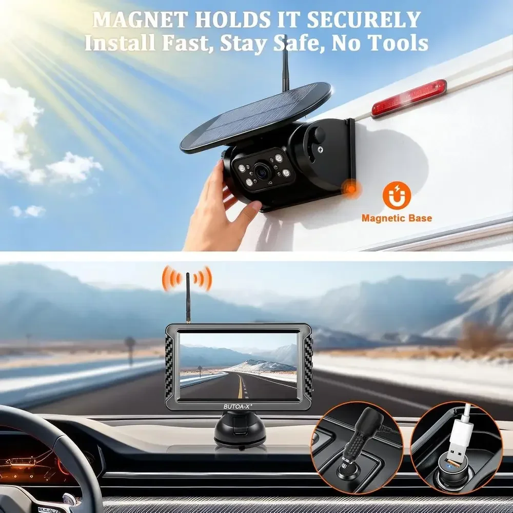 Telecamera di Retromarcia Wire - Camera Solar Wireless recensione e prezzo