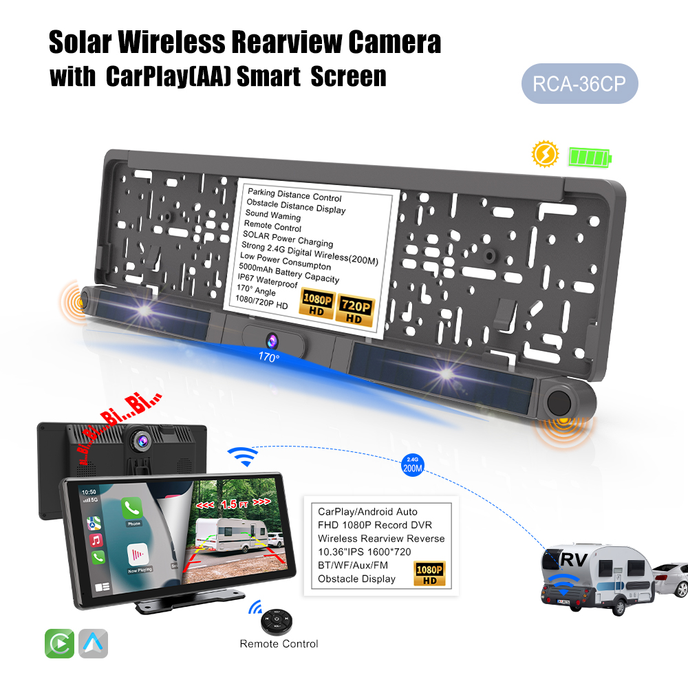 Schermo di Navigazione Portati - Camera Solar Wireless recensione e prezzo